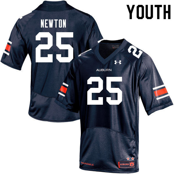 Auburn Tigers Youth Caylin Newton #25 Navy Under Armour Stitched College 2021 NCAA Authentic Football Jersey TBD3874FO